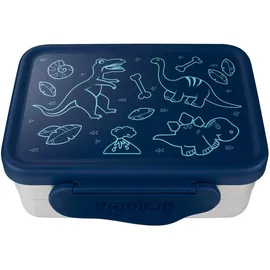 ergobag Edelstahl Brotdosen mit Trennfach und Snack-Box, BPA-frei, Spülmaschinenfest