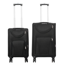 MONOPOL® Trolleyset 2-teilig – 68cm und 55cm – 4 Rollen – mit Dehnfalte – in 4 Farben – Koffer – Reisegepäck schwarz