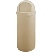 Rubbermaid Abfallbehälter (PE), feuerhemmend, Abfalleimer, Beige