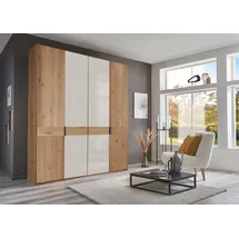 Wiemann Drehtürenschrank Cardiff 197,3 x 236 x 58 cm Braun/Weiß