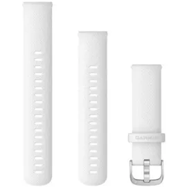Garmin Schnellwechsel-armbänder weiss/silber 18 mm