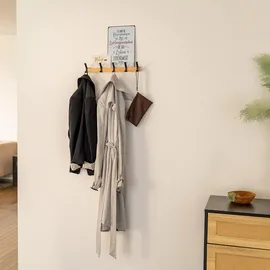 Home Deluxe Garderobenleiste Stripe 39 x 6,9 x 6,8 cm Braun