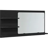 VidaXL Badezimmer-Spiegelschrank Schwarze Eiche 90 x 11 x 45