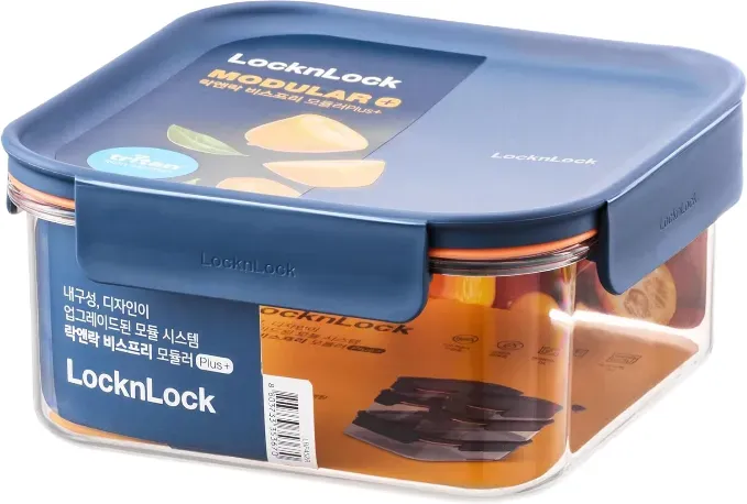 LocknLock Bisfree Modular Plus quadratisch, 600 ml (dunkelblau)