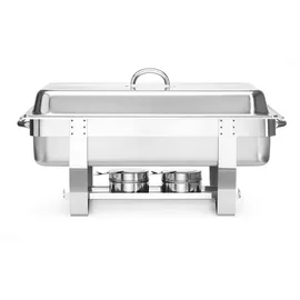 HENDI Chafing Dish Economic, Duo, Speisewärmer, Grau
