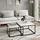 home collective Beistelltisch Set 2 in 1 Weiß Holz 70 x 42,5 x 70 cm