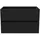 Belvit Waschbeckenunterschrank Drava 2 Schubladen 80 x 50 x 45 cm Schwarz