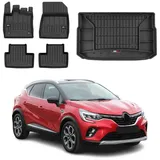 Omac Fußmatten & Kofferraumwanne Set für Renault Captur 2019-2025 Gummi TPE 5x