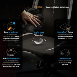 Diablo Chairs X.Eye Prime Gaming-Stuhl Burned Black PC