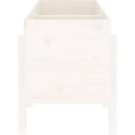 furnicato Hochbeet 121 x 50 x 57 cm Weiß