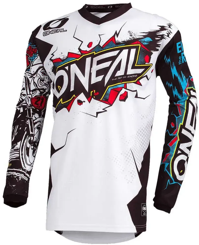 Oneal Element Villain Langarm-trikot - White - 10-12 Jahre