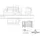 Villeroy & Boch Collaro Waschtischunterschrank C04300AF 120x54,8x50cm, Waschtisch rechts, Soft green