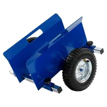 Wiltec Plattenwagen Stahl 500 kg grau mit 8 Zoll Rädern