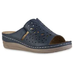 Damen Komfort Sandalen in Blau