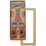 Prince Bowtie Hosenträger beige