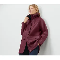 Tchibo - Teddy-Regenmantel - Damen - Gr. 44 - weinrot