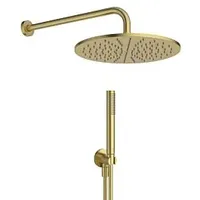 Ideal Standard Idealrain Armaturenpaket BD825A2 Unterputz-Wandanschluss, Stabhandbrause, brushed gold