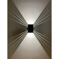 SpiceLED Außenwandleuchte schwarze Lampe 12W Lichteffekt Garten Beleuchtung |