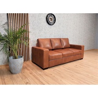Braunes Echtleder 3 er Sofa Mallorca Leder Granada Couch Ledersofa