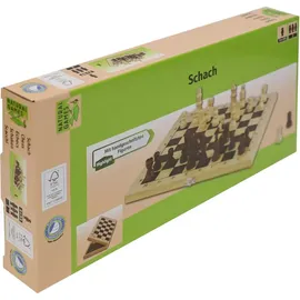 Vedes Natural Games Schachkassette hell, 29x29cm, Strategiespiel, ca. 29x29x4,3cm, fü
