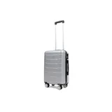 Easy Move ABS Hartschalenkoffer - Reisekoffer mit 360° Rädern, Zahlen-Schloss -, Hartschalenkoffer, Luggage, Trolley Koffer (Silver Gray, Medium 54cm)