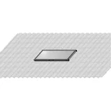 WOLF-Garten Wolf Aufdach-Montageset Alu+ Falz-Ziegel für 1 Kollektor F3-Q Querformat,