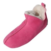 Hollert Damen & Herren Lammfell Hausschuhe Bali PINK100% Merino Schaffell Fellschuhe Bettschuhe weiche Ledersohle Hüttenschuhe Mokkasin atmungsaktiv Schuhgröße EUR 39 - 39 EU