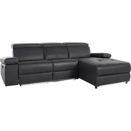 Home Affaire Ecksofa Kilado Kunstleder L-Form 3-Sitzer Schwarz