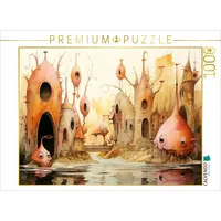 Calvendo Puzzle Ein Motiv aus dem Kalender "Kuriose Häuser"