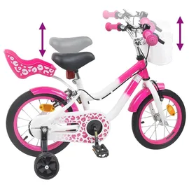 vidaXL Kinderfahrrad Mit Stützrädern 16 Zoll rosa