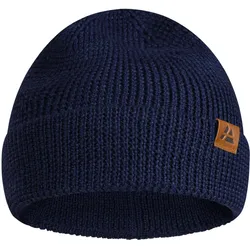 Beanie Merino blau EINHEITSGRÖSSE