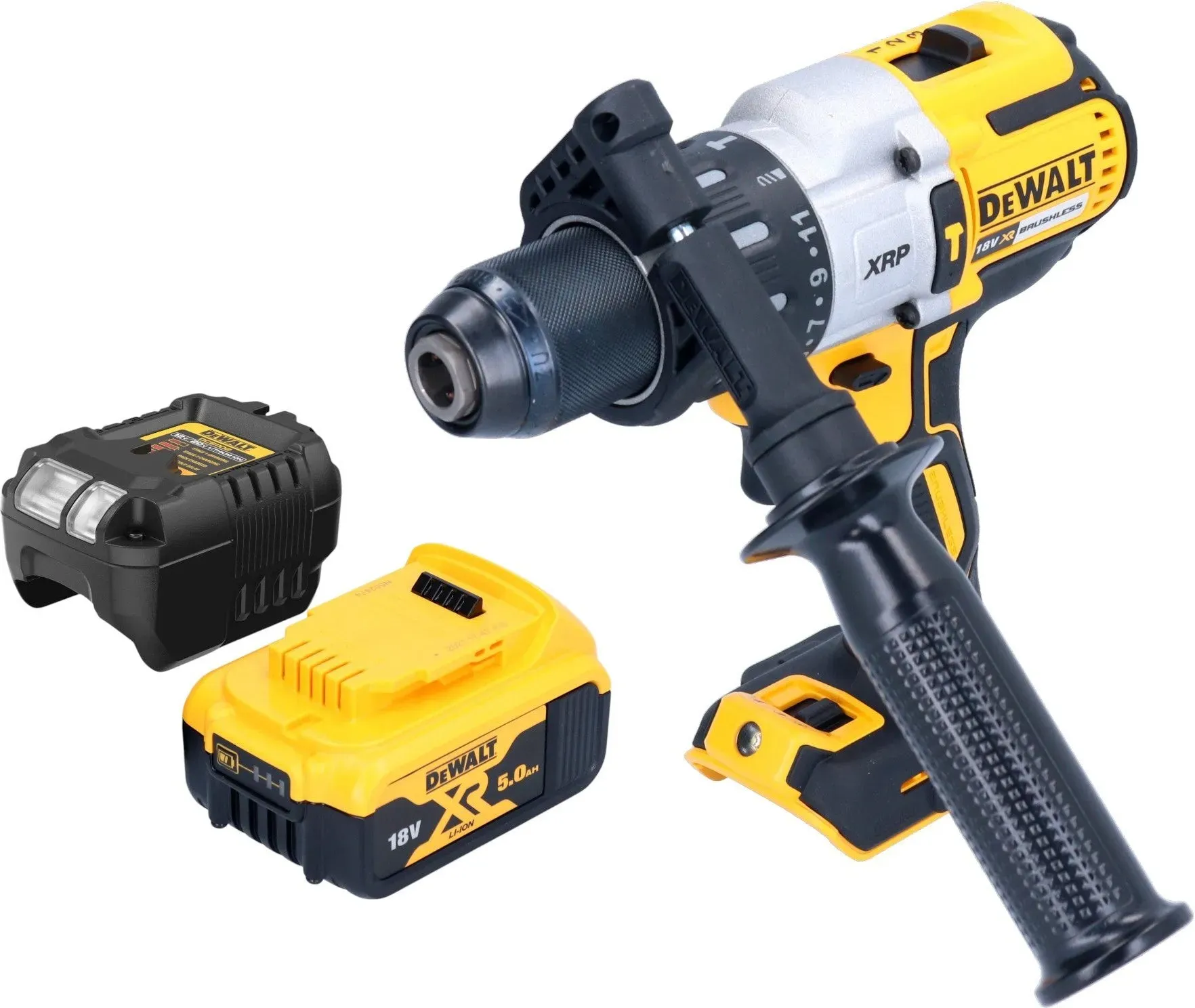 DeWalt DCD 996 P1 Akku Schlagbohrschrauber 18 V 95 Nm Brushless + 1x Akku 5,0 Ah + Ladegerät