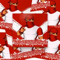 100x Regensburg Sticker/Aufkleber 'Sonst nix!'/ Fußball Fanartikel/ 10,5x10,5 cm/PVC/wetterfest