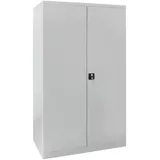 Proregal Stahlschrank Owl mit 4 Fachboden HxBxT 192 x 110 x 58 cm Lichtgrau