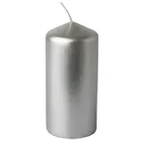 Stumpenkerze 13 x 6 cm 1 St. silber