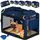 Cadoca® Hundebox faltbar M 50x34x36cm Blau