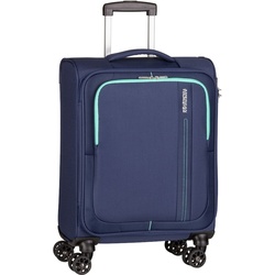 American Tourister Trolley Sea Seeker Spinner 55 Combat Navy Schwarz 