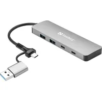 Sandberg USB-C/A to 2xUSB-A+2xUSB-C Hub (136-64)