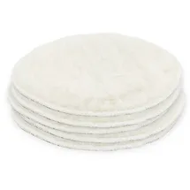 BITUXX 180 mm Polierpad Wollpad Polierfell Wollpuffer für Autopoliermaschinen 5 Stück