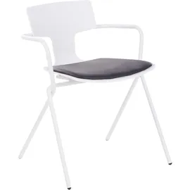 Beliani Esszimmerstuhl 2er Set MANSON Schwarz / Weiß