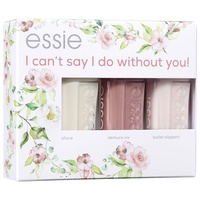 essie Nagellack-Geschenkset "I can't say I do without you", allure demure vix + ballet slippers, 3x 13,5 ml