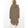 Zwillingsherz Jerseymantel "Leo Dream", Damen, Gr. L/XL (L/XL), beige, Sweatware, Obermaterial: 50% Baumwolle, 50% Polyester, comfort fit ca. Mitte Oberschenkel, V-Ausschnitt, Mäntel, mit Allover Leo Look mit Taschen