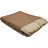 fair de luxe Wolldecke Plaid 100 x 100 cm Braun