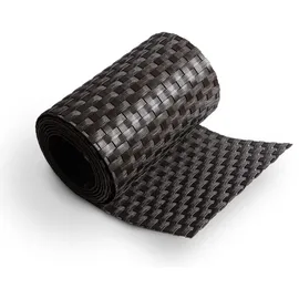 Tams Sichtschutzstreifen 255 x 19 cm Dunkelbraun Polyethylen