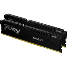 Kingston FURY Beast (2 x 32GB, 5200 MHz, DDR5-RAM, DIMM), RAM, Schwarz