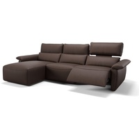 Sofanella Ecksofa Sofanella Ecksofa Merida Ledercouch Eckcouch Relaxsofa in Braun braun