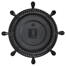 Beliani Wandspiegel rund Dunkelbraun ø 46 cm 46 cm Braun,