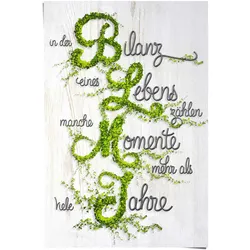 Poster REINDERS "Bilanz des Lebens Spruch", grün (farbe bild(er): grün), B:61cm H:91,5cm, Papier, Bilder