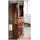 Massivmoebel24 Vitrine Altholz 55 x 38 x 190 cm Mehrfarbig