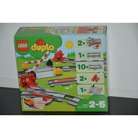 LEGO® DUPLO - 10882 - Eisenbahnschienen - Prellbock Bahnübergang Weichen Neu OVP